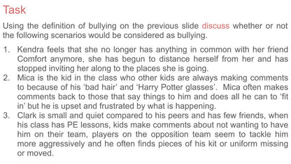 Bullying - 2026 RSHE Guidance