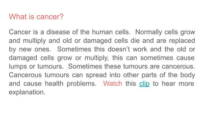 Cancer Tutorial