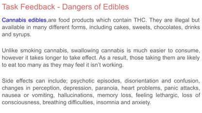 Cannabis edibles lesson tutor time workbook pshe rshe 2026 guidance