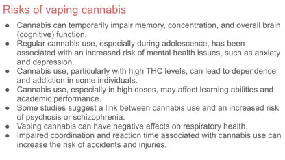 Cannabis Pens and Vapes Lesson or Tutorial