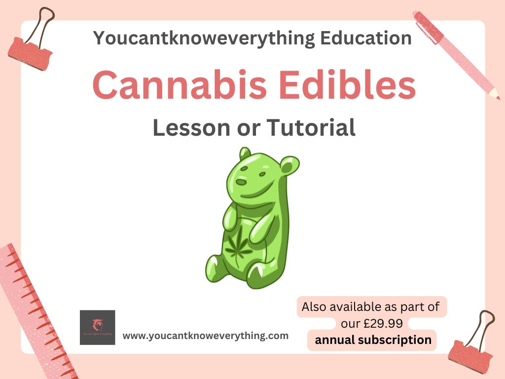 Cannabis Edibles Lesson or Tutorial