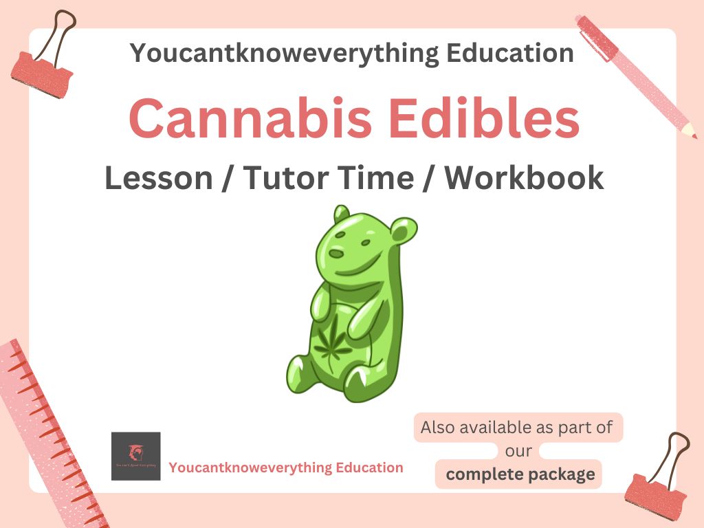 Cannabis edibles lesson tutor time workbook pshe rshe 2026 guidance
