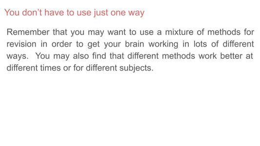 Introduction to Revision Techniques Tutor Time / Assembly