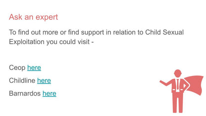 Child Exploitation PSHE Lesson