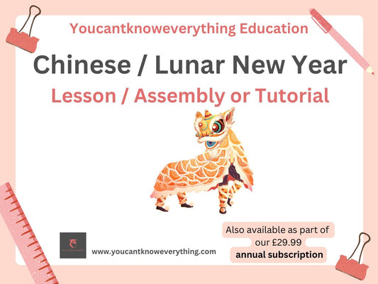 Chinese (Lunar) New Year Lesson or Tutorial / Assembly