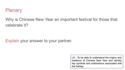 Chinese (Lunar) New Year Lesson or Tutorial / Assembly