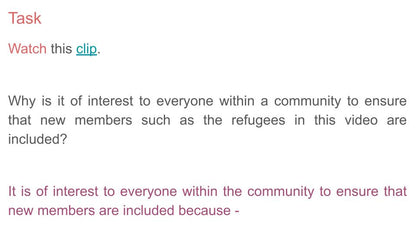 Community Lesson