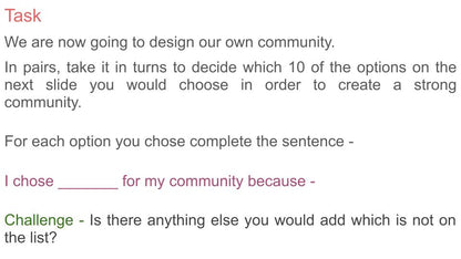 Community Lesson