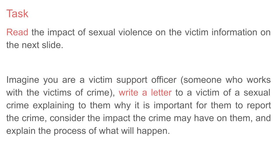 Sexual violence pshe lesson tutor time resource 2026 curriculum