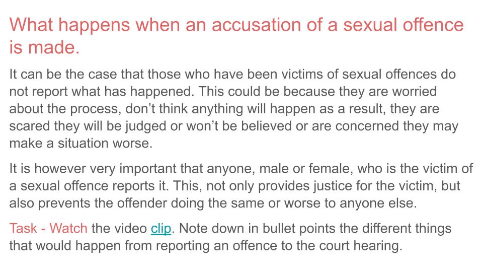 Sexual violence pshe lesson tutor time resource 2026 curriculum