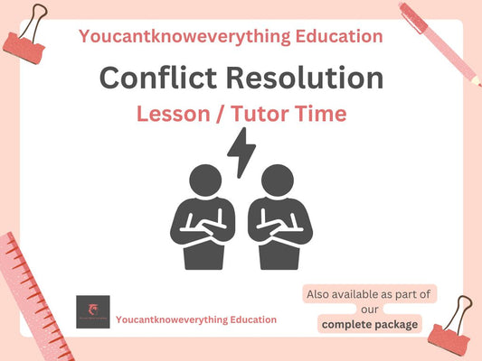 Conflict resolution PSHE RSHE lesson form time tutor time 2026