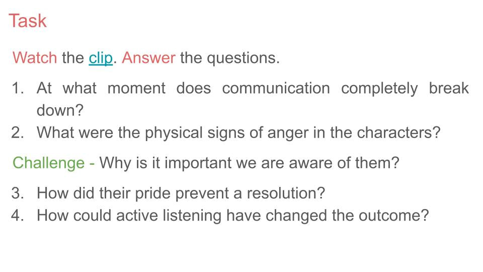 Conflict resolution PSHE RSHE lesson form time tutor time 2026