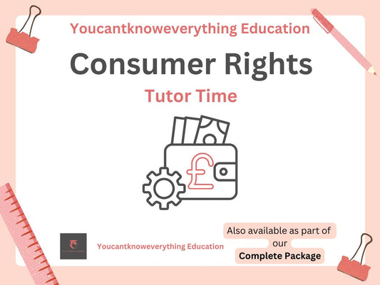 Consumer Rights PSHE / Citizenship Tutor Time