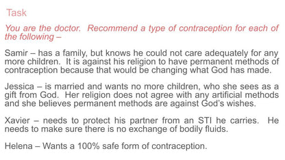 Contraception KS4