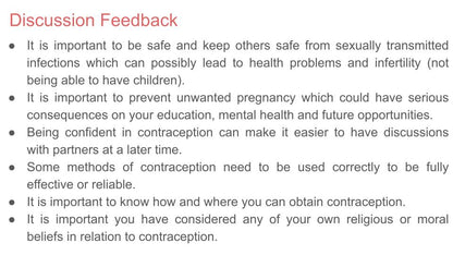 Contraception KS4