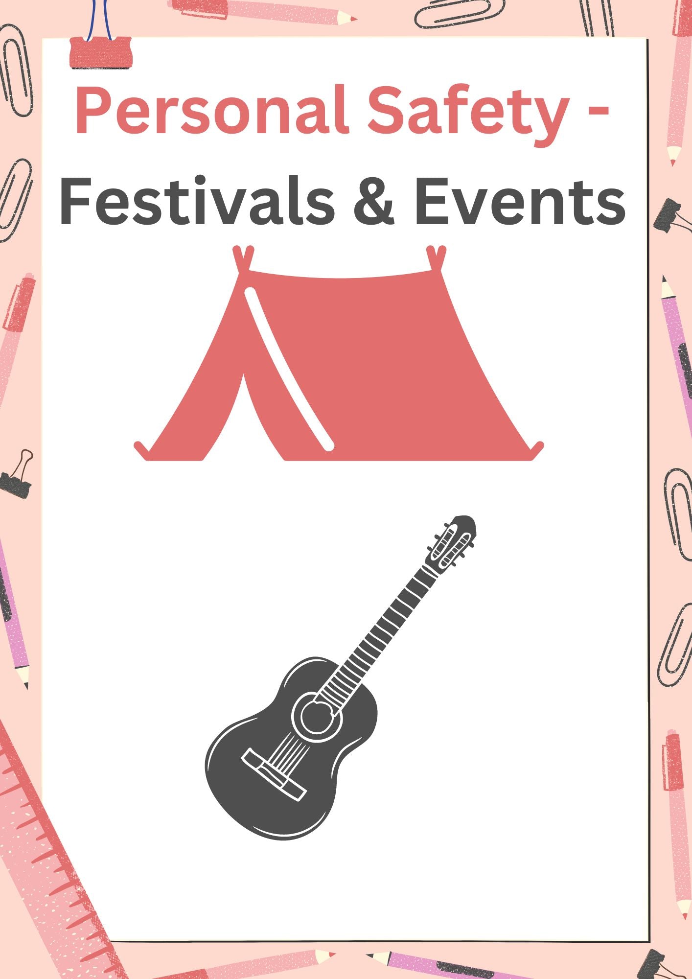 Personal Safety - Festivals & Events Lesson