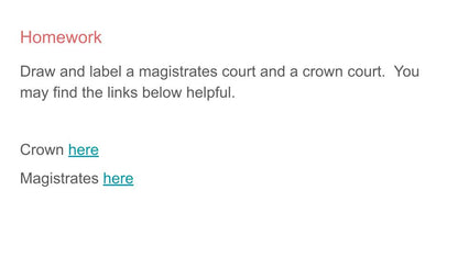 Criminal Justice System Lesson