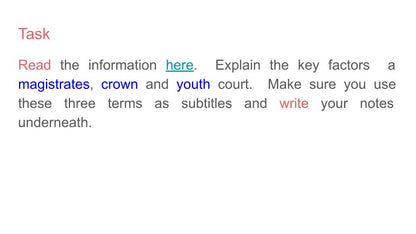 Criminal Justice System Lesson