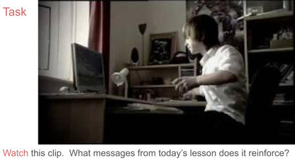 Cyber bullying pshe lesson clip