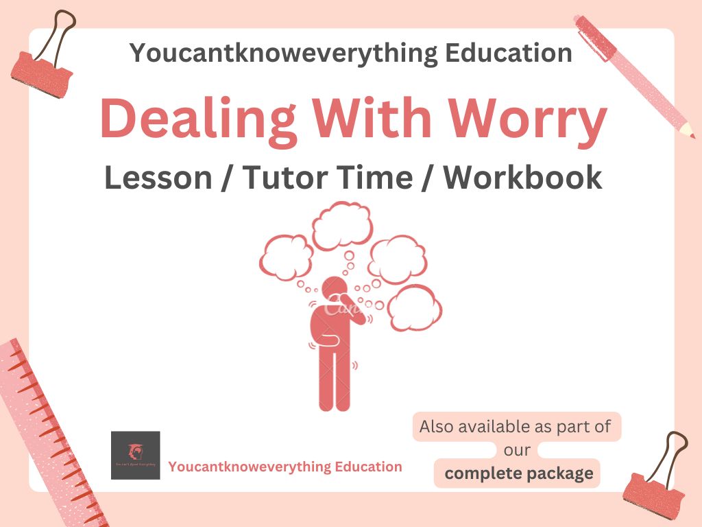 Worry PSHE mental health RSHE 2026 guidance lesson tutor time pupil workbook resource