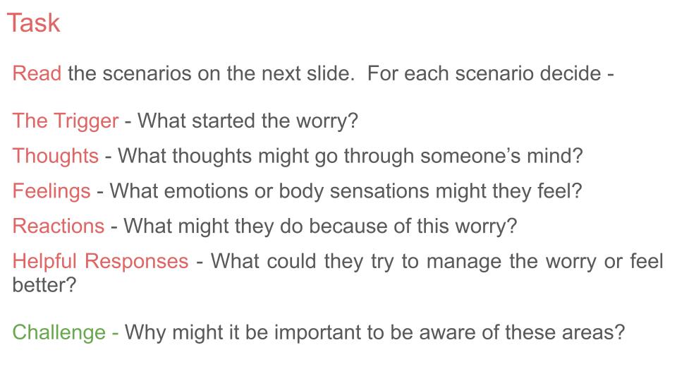 Worry PSHE mental health RSHE 2026 guidance lesson tutor time pupil workbook resource