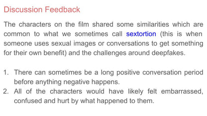 Deepfakes PSHE lesson RSHE online safety resource. discussion
