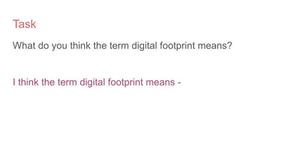 Digital Footprint - 2026 RSHE Guidance