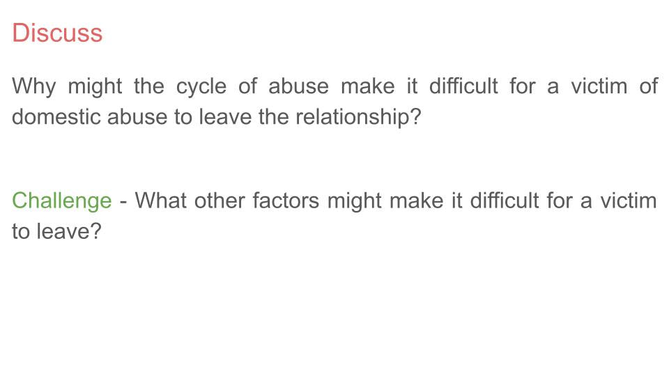 Domestic abuse violence PSHE RSHE lesson tutor time resource 2026