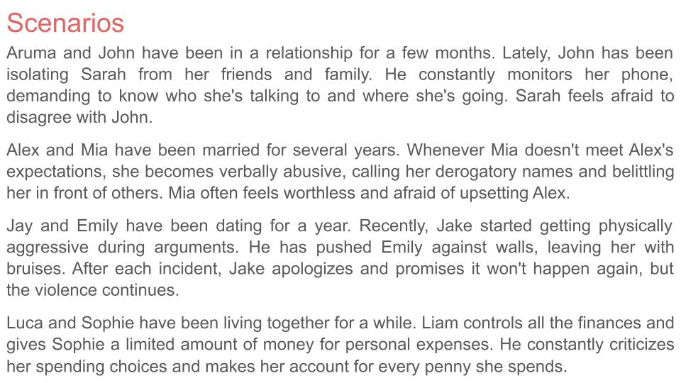 Domestic abuse violence PSHE RSHE lesson tutor time resource 2026 scenarios