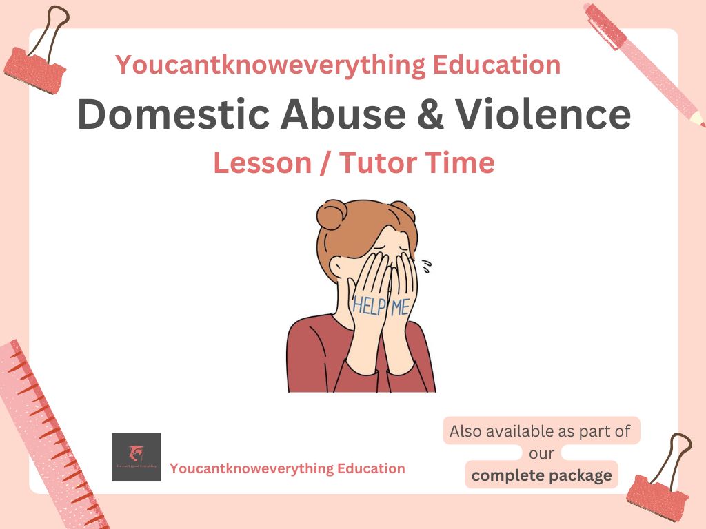 Domestic abuse violence PSHE RSHE lesson tutor time resource 2026