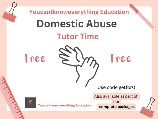 domestic abuse tutor time free PSHE lesson resource violence
