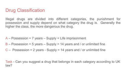 Drugs - Nitrous Oxide & Cannabis Lesson