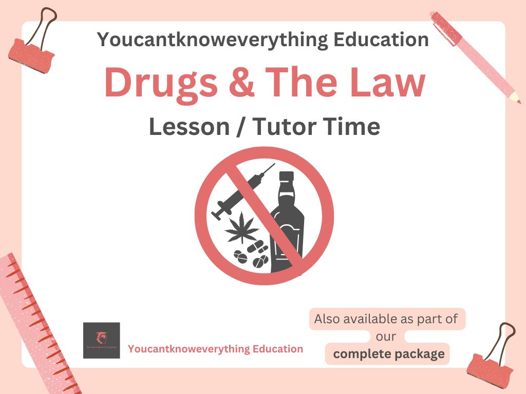Drugs and The Law PSHE Lesson / Tutor Time