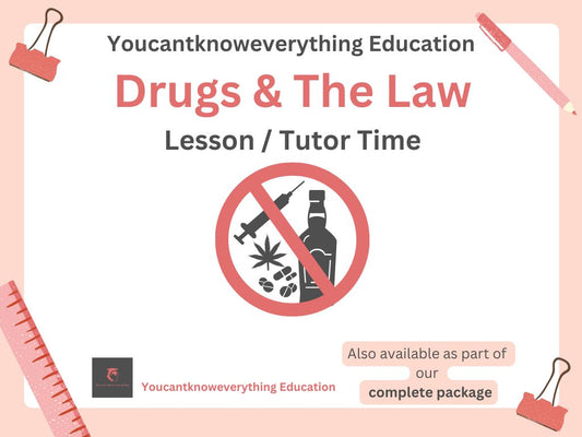 Drugs and The Law PSHE Lesson / Tutor Time