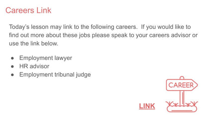careers employment law tutor time form pshe