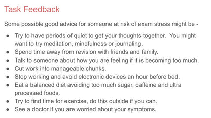 Exam Stress and Next Steps PSHE / Careers Lesson