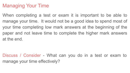 Exam Strategy Careers Tutor Time