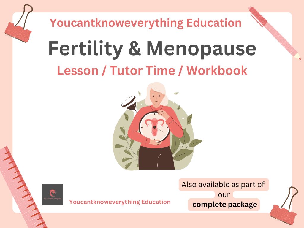 fertility and menopause pshe rshe 2026 lesson tutor time resources.