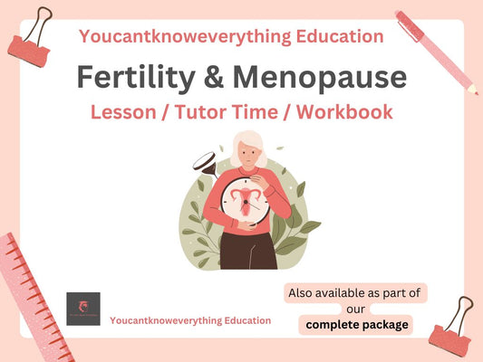 fertility and menopause pshe rshe 2026 lesson tutor time resources.
