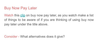 Financial contracts PSHE lesson 2026 tutor time resource video clip