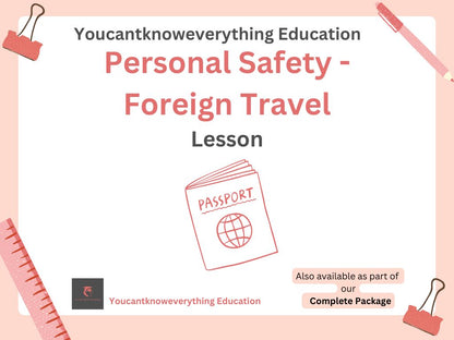 Personal Safety - Foreign Travel Lesson