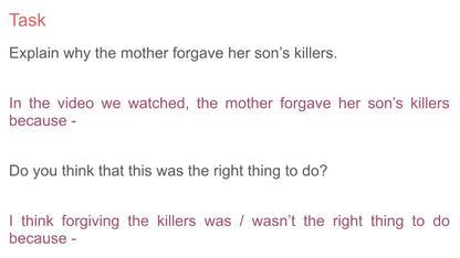 Forgiveness Lesson