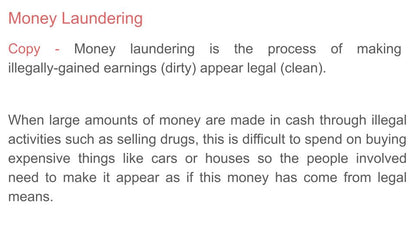 Fraud and Money Laundering - 2026 PSHE
