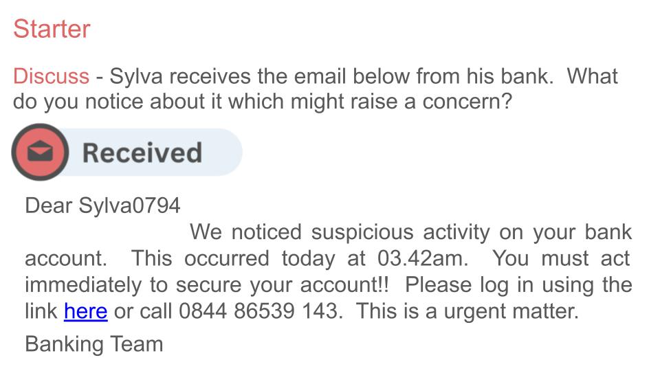 Fraud and Money Laundering - 2026 PSHE