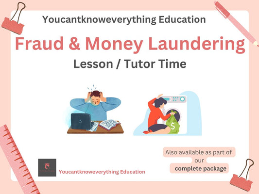 Fraud money laundering PSHE lesson and tutor time resource for 2026 curriculum