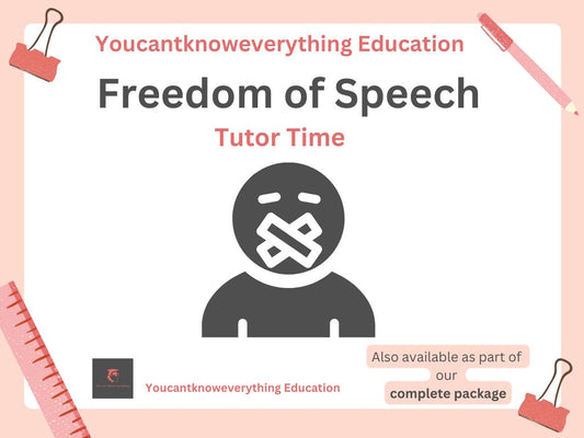 Freedom of Speech Tutor Time Citizenship