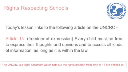 Freedom of Speech Tutor Time Citizenship