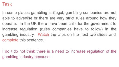 Gambling Lesson or Tutorial