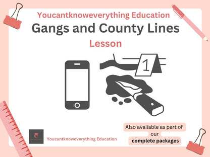 Gangs and County Lines PSHE Lesson