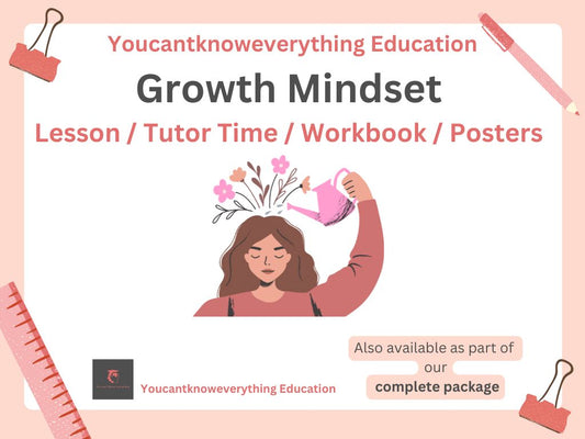Growth mindset pshe lesson tutor time wellbeing resource 2026 RSHE